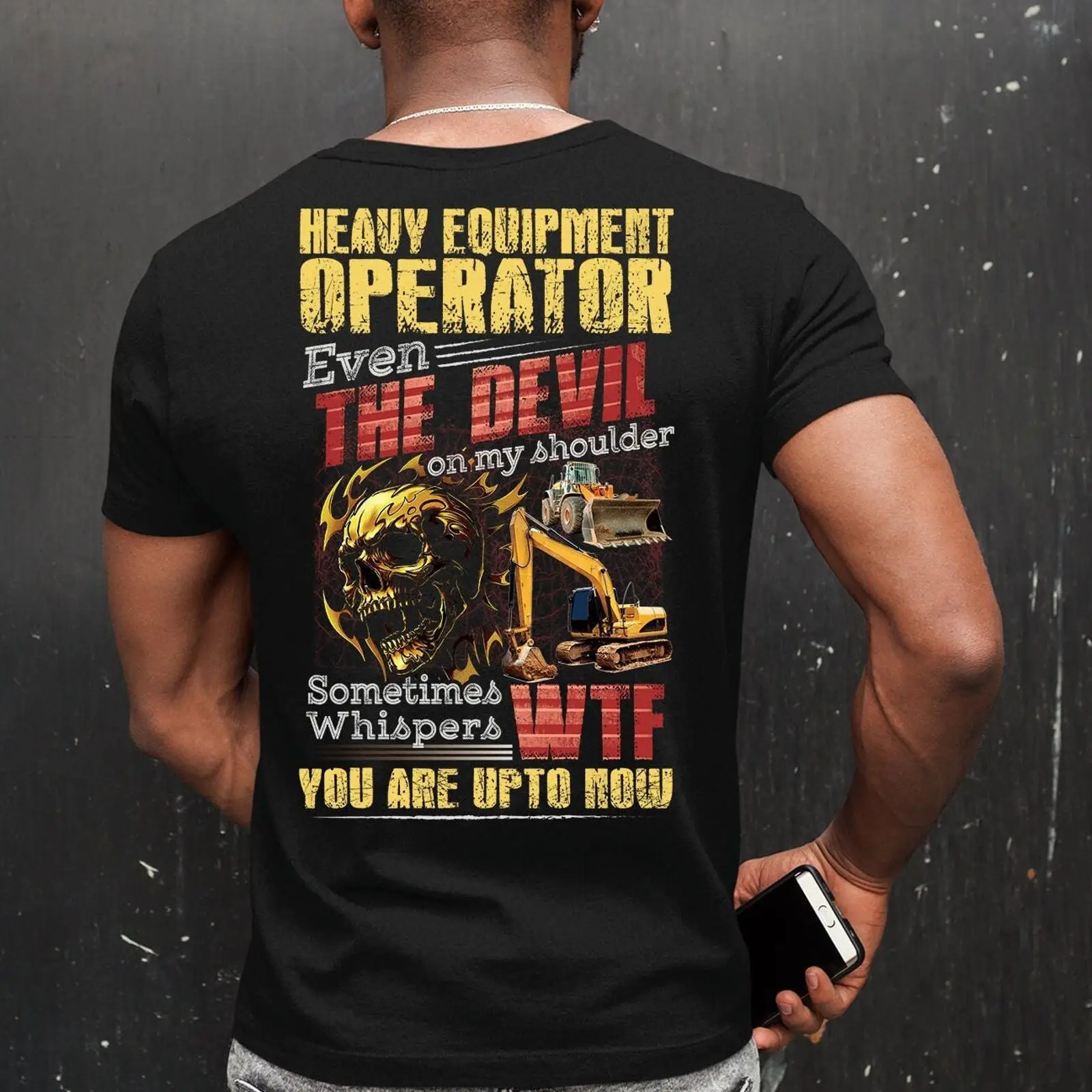 Heavy Equipment Quotes - Camiseta divertida con calavera para operador