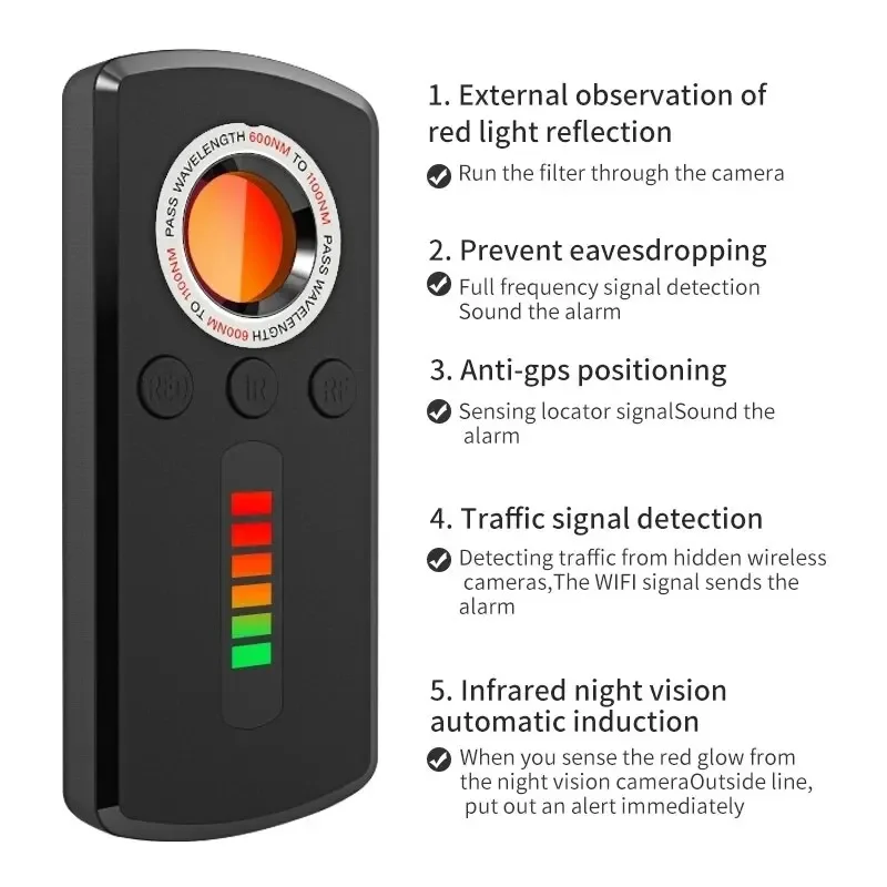 Detector de Cámaras Ocultas, D - Heavy Equipment Gps Tracker reseña y precio